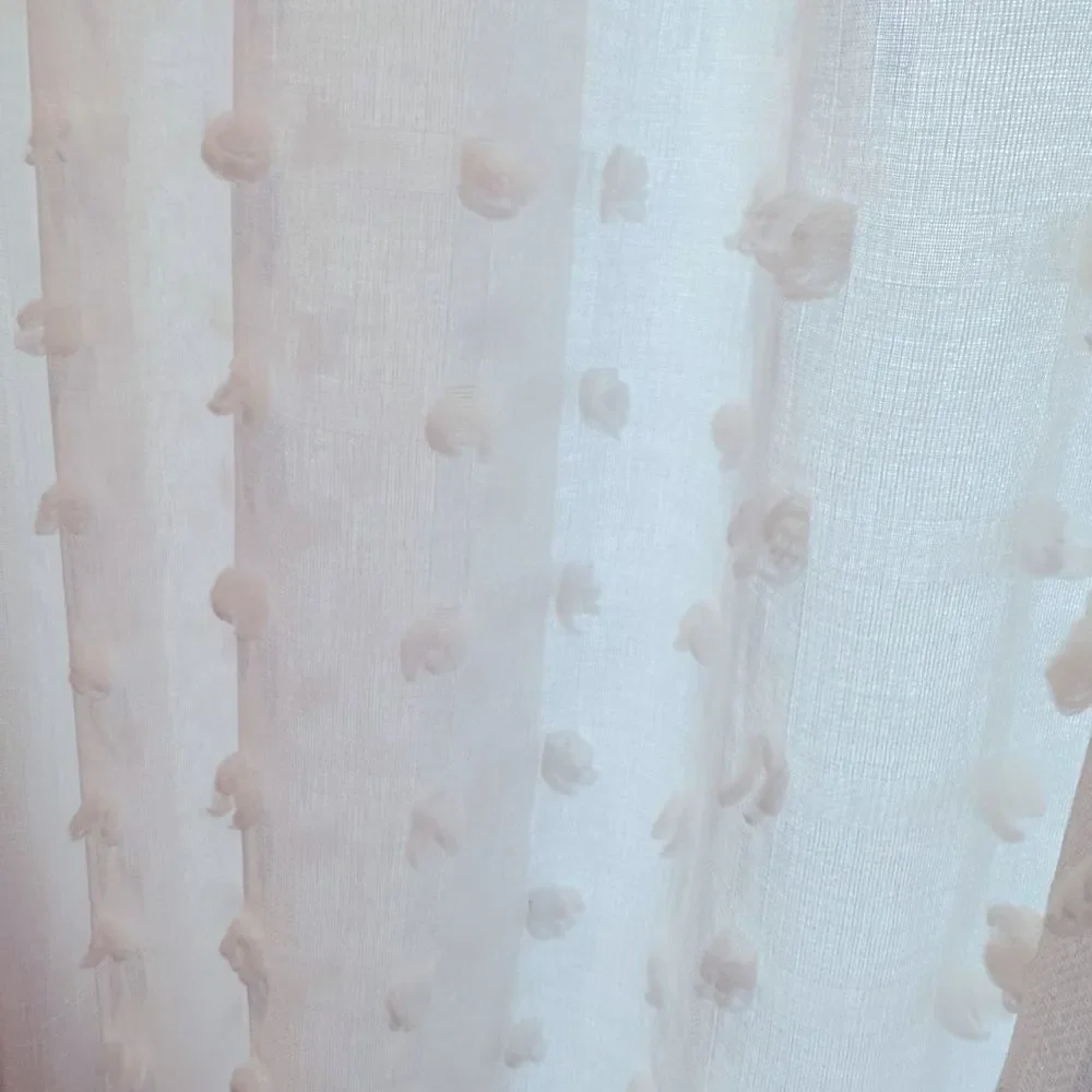 White and silver curtains
